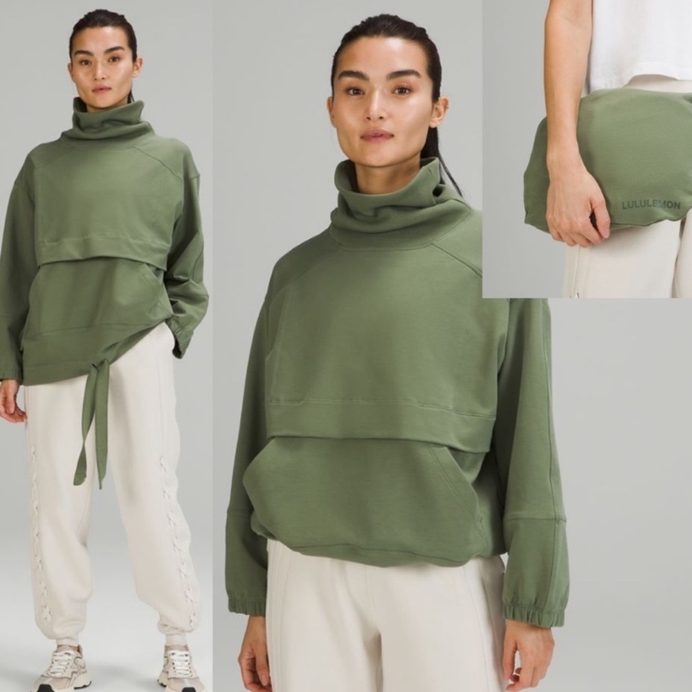 Lululemon LA Packable Pullover-to-Pillow in Olive Green in XL/XXL